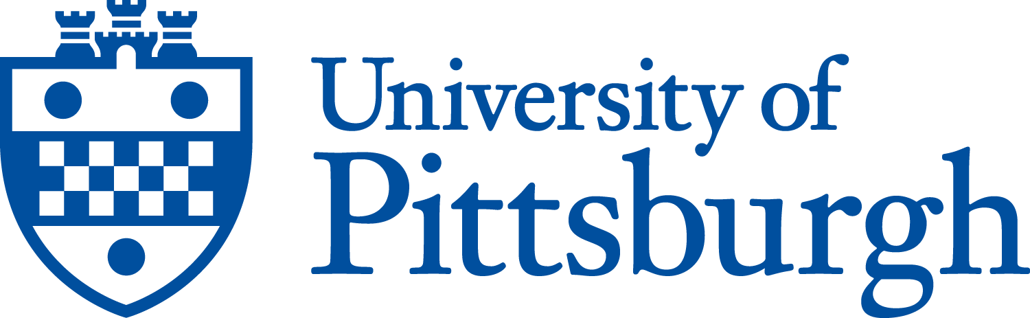 University of Pittsburgh logo with the blue shield crest beside the university name