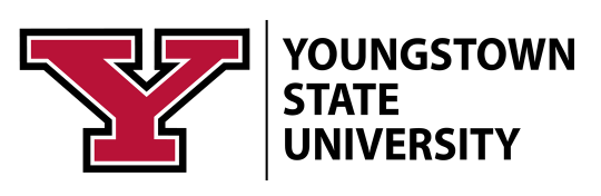 Youngstown State University logo with a red Y block beside the university name
